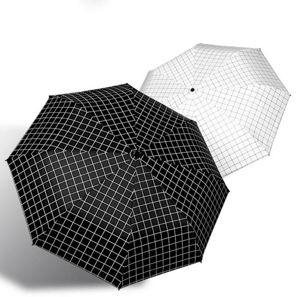 Stilrent Anti-UV Slittåligt Paraply Svart