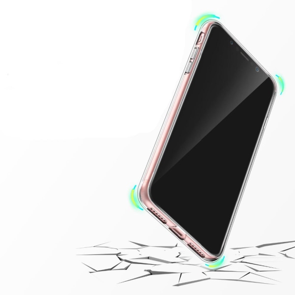 Elektrobelagt blødt silikonecover til iPhone XR Roséguld