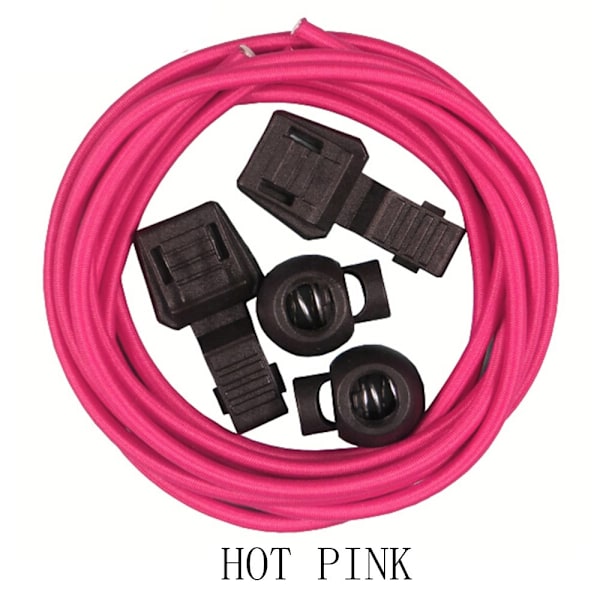 Joustavat Kengännauhat (Sisältää Kiristysnauhat) Pituus: 100cm Hot Pink