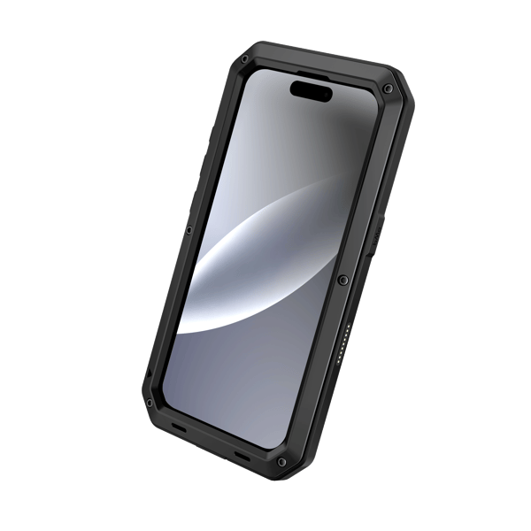 iPhone 17 Aluminiumskal  EXXO-design, Stötsäkert & Robust Röd