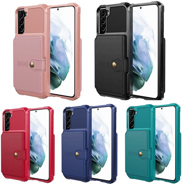 Samsung Galaxy S22 - Cover med kortholder Blå