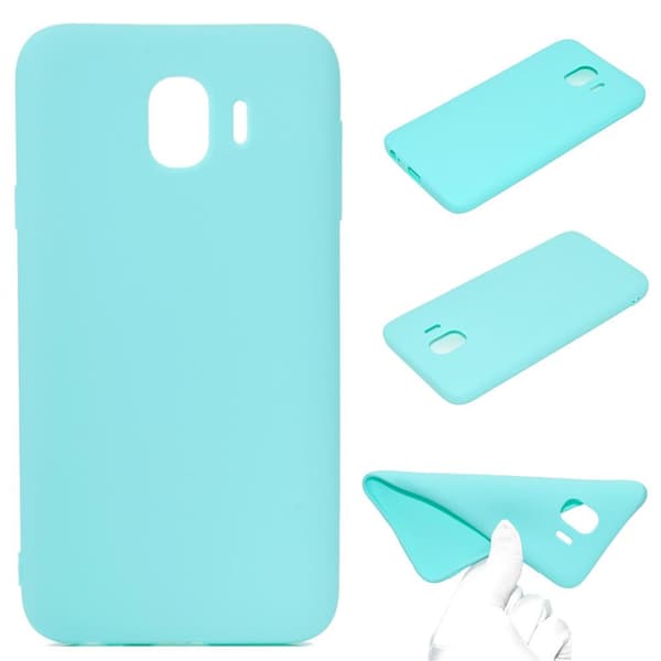 Mattbehandlat Silikonskal till Samsung Galaxy J4 (2018) Svart