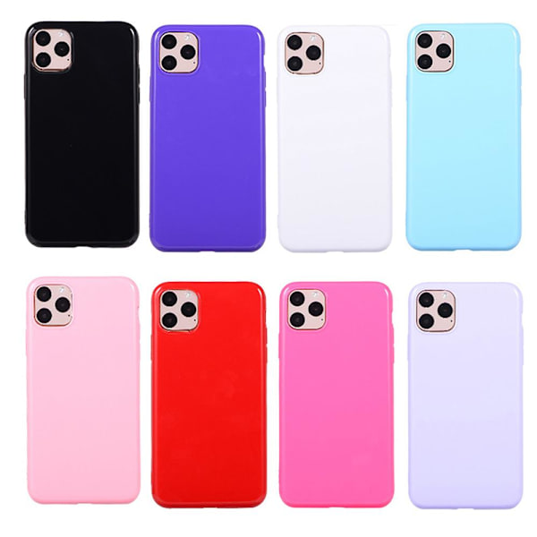 iPhone 11 Pro Max - Ultratunt Skyddande Candy Silikonskal Mörklila