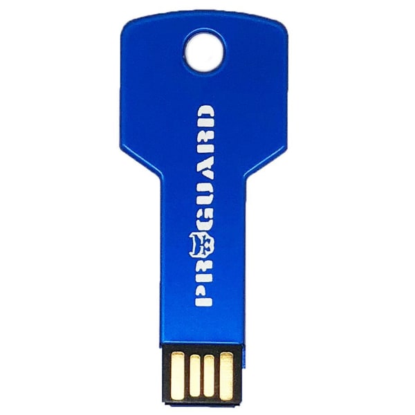 ProGuard USB 2.0 minne flash (Metall) 16GB Blå