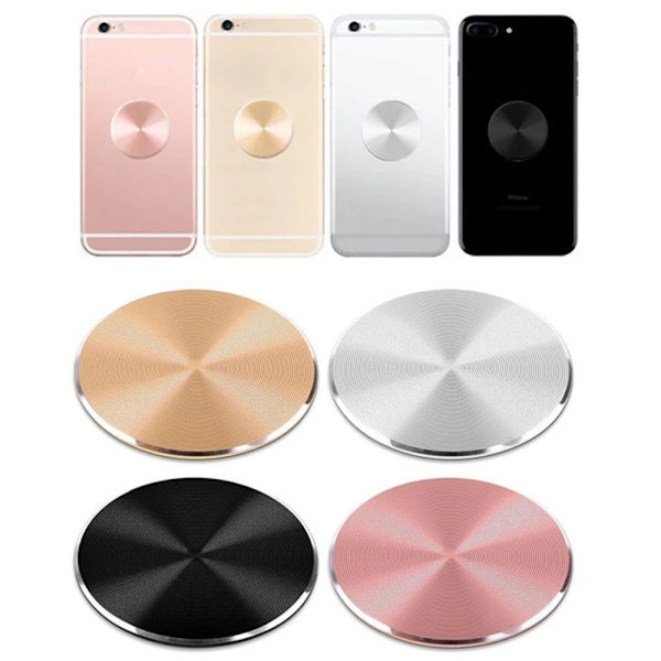 Ultra tynn magnetisk metallplate mobilholder Roséguld