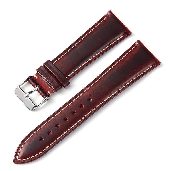 Läderarmband i Klassisk Design Blå 22mm