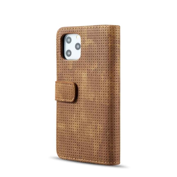 iPhone 11 Pro - Praktiskt Retro Plånboksfodral (LEMAN) Brown Brun