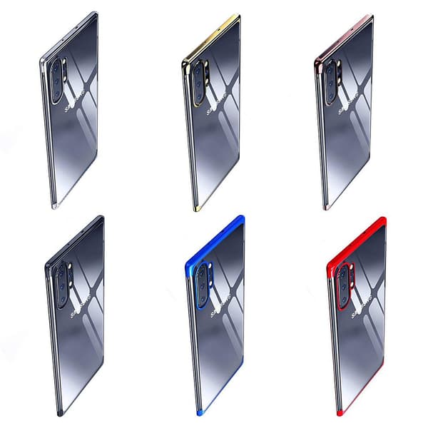 Samsung Galaxy Note10+ - Stötdämpande Silikonskal (FLOVEME) Silver Silver