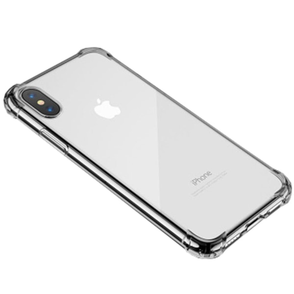 Tynt og beskyttende silikondeksel til iPhone XS Max Guld-Mörk