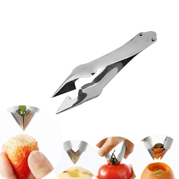 Frukt Pincett Jordgubbe Pincett Fruktskalare Silver