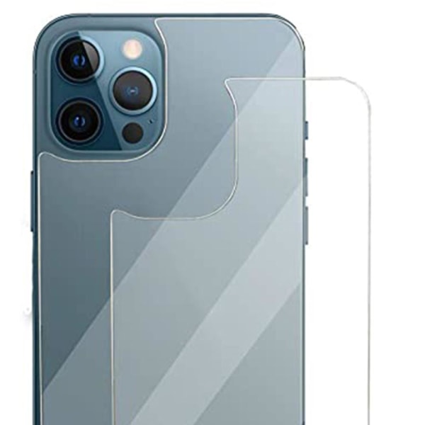 iPhone 12 Pro Max Skjermbeskytter 9H 0,3mm Bakside Transparent