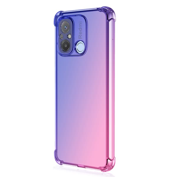 Smart Skyddsskal i Silikon - Xiaomi 12C Blue/Pink