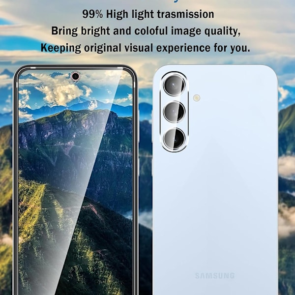Samsung Galaxy S24 FE - 2-pack Skärmskydd & Kameralinsskydd 0,3mm Transparent