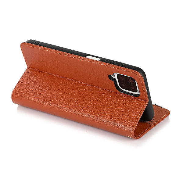 Samsung Galaxy A12 - Plånboksfodral Brun