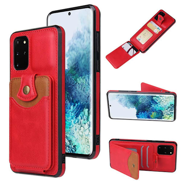 Samsung Galaxy S20 Plus - Skal med Kortfack Grå