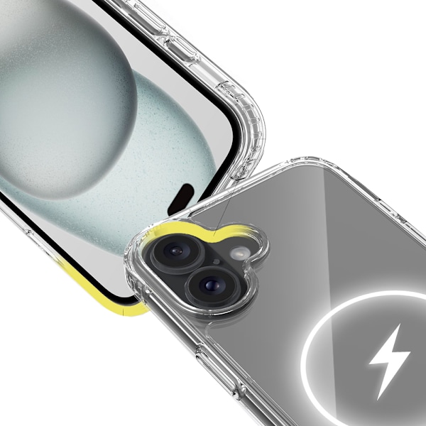iPhone 16 Plus - Kristallklar Design och Säker Laddning