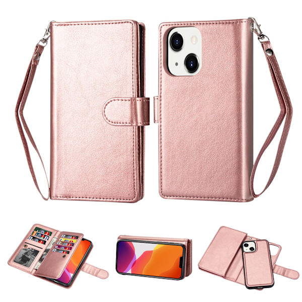 iPhone 14 Plus - 9-Kort Pl�nboksfodral Brun