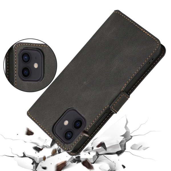 iPhone 12 Mini – Smart Wallet Case (FLOVEME) Mörkgrön