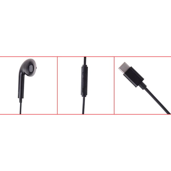 Hållbara Stilrena In-Ear Type-C Hörlurar Vit