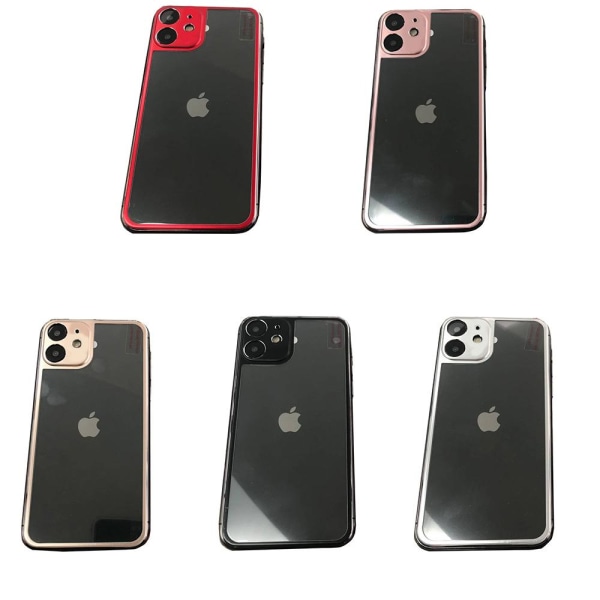 iPhone 11 näytönsuoja Takaosa Alumiini + Titaaniseosmetalli PinkGold Roséguld