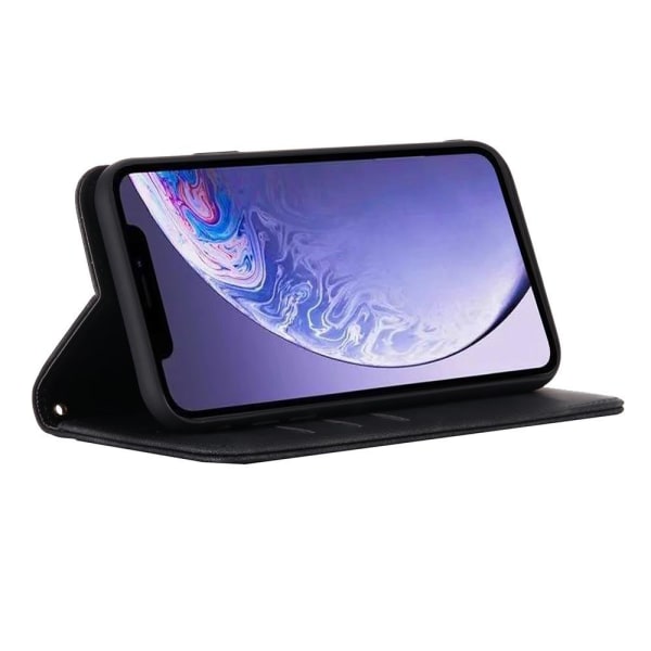 iPhone 11 Pro Max - Praktiskt Floveme Plånboksfodral Mörkblå
