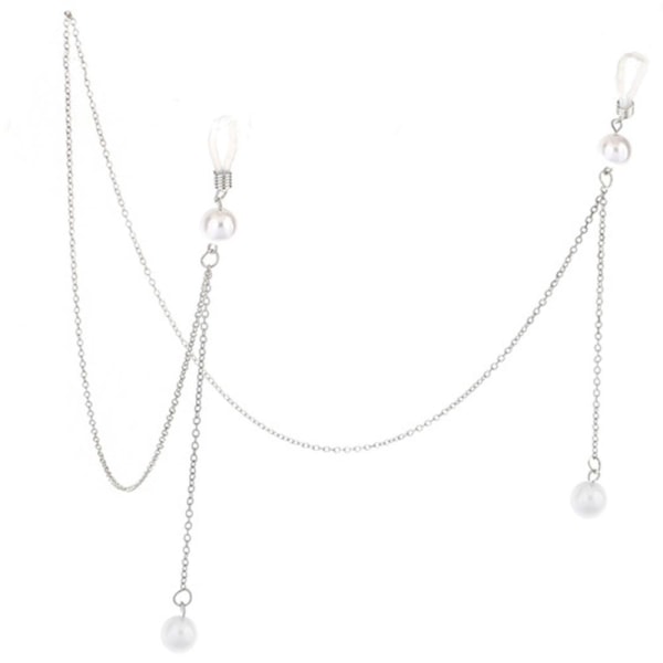 Glasögonsnöre Pärl Design (Senilsnöre) Silver