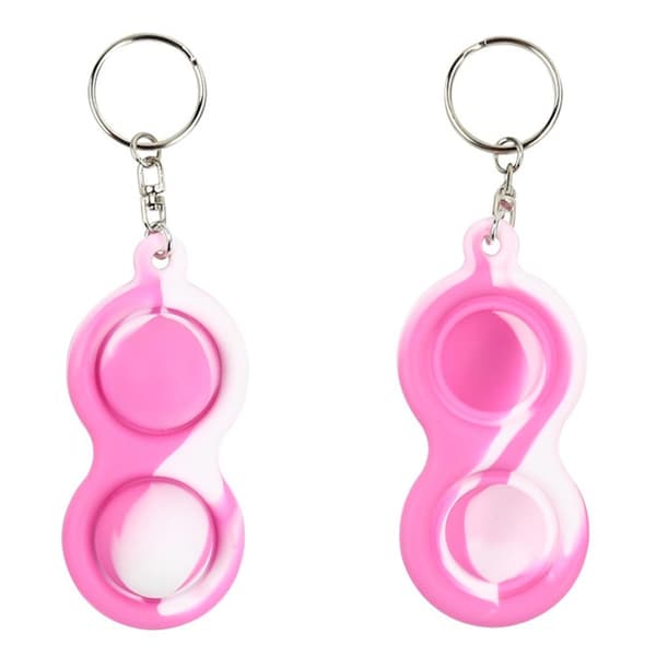 Flerfärgad Fidget Toy / Fidget Leksak / Simple Dimple Blå/Vit