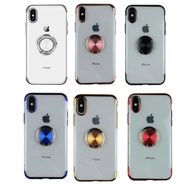 iPhone XS Max - Skyddande Skal med Ringhållare Blå