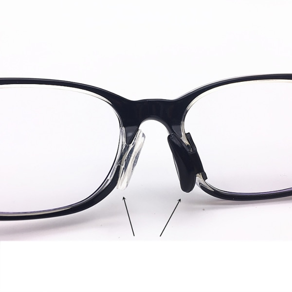 Mjuka Glasögon Näsdynor i Silikon (1-Par) Genomskinlig 1.8mm