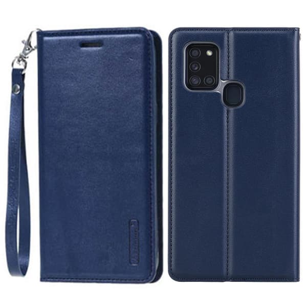 Samsung Galaxy A21S - Hanman Plånboksfodral Rosaröd