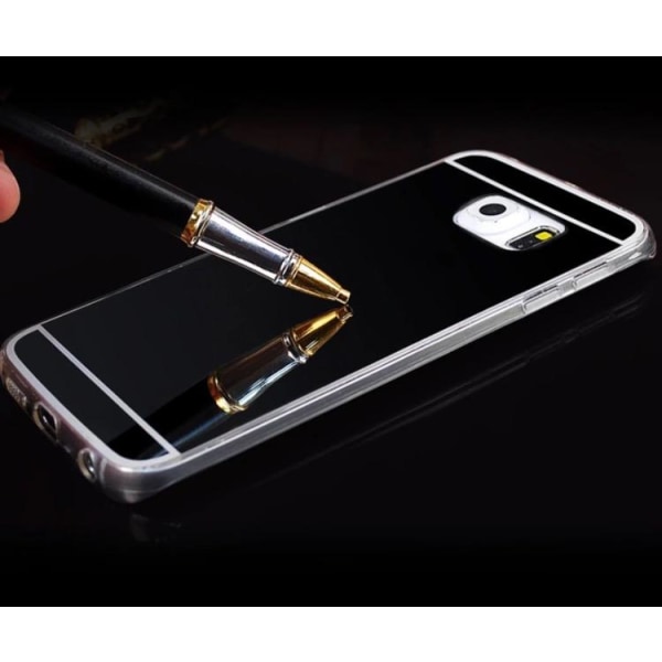 Samsung Galaxy S6 - "Vintage" fra LEMAN med spejldesign Silver/Grå