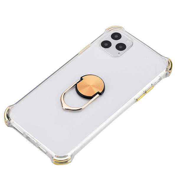 iPhone 11 Pro - Praktiskt Skyddsskal med Ringhållare Blue Blå