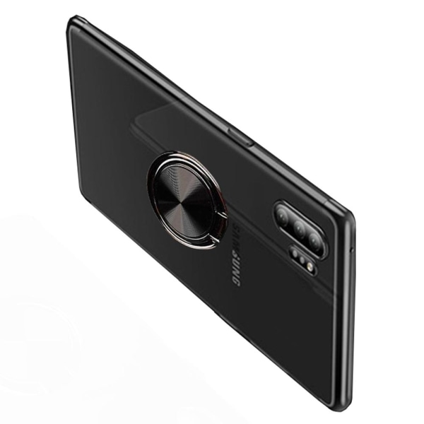 Samsung Galaxy Note10 Plus - Smidigt Skal med Ringhållare Blå Blå
