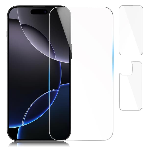 iPhone 16 Pro 3-Pack Skärmskydd Fram & Bak Transparent