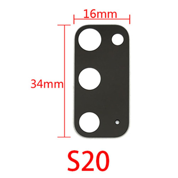 S20 Bakre Kamerafälglins Reservdel Black