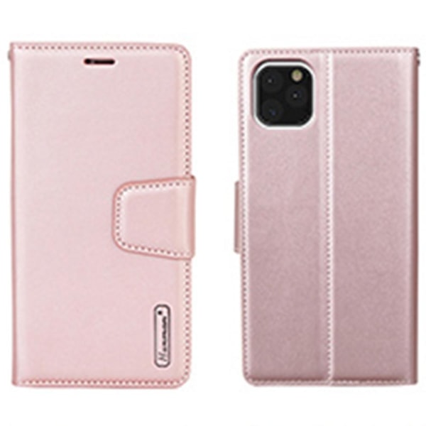 iPhone 11 Pro – Praktisk lommebokdeksel (HANMAN) PinkGold Roséguld