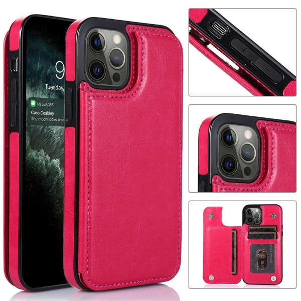 iPhone 13 Pro Max - Cover med kortholder Brun