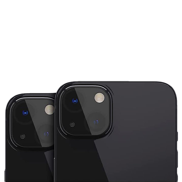 2-pack iPhone 15 2.5-D Kameralinsskydd transparent