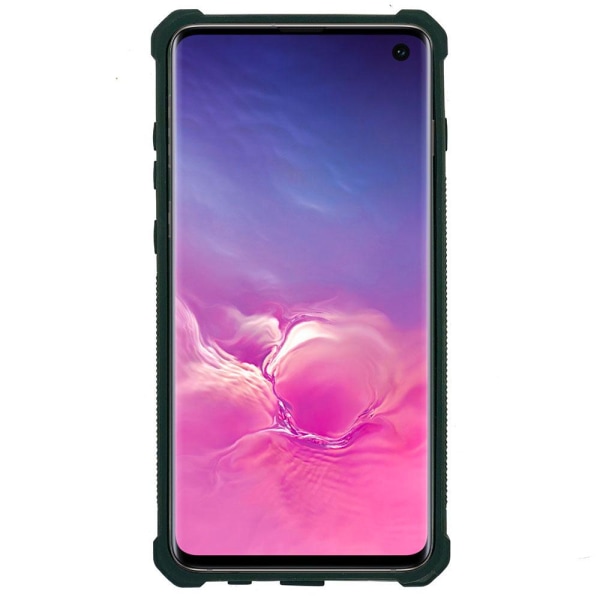 Samsung Galaxy S10e - Effektfullt EXXO Skyddsfodral H�rnskydd Rosa + Vit