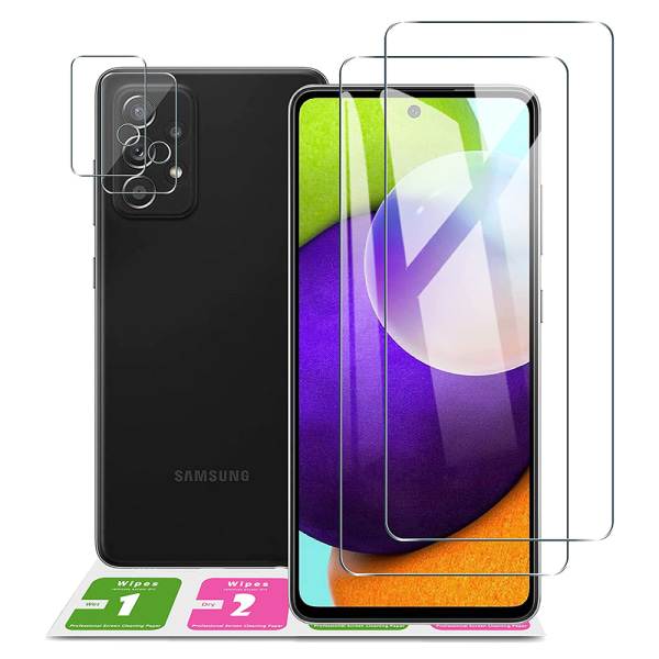 Samsung Galaxy A52s 5G näytönsuoja + kameran linssinsuoja HD 0,3mm Transparent