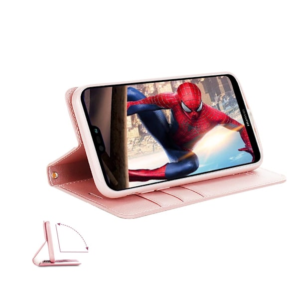 Hanman Plånboksfodral till Huawei P20 Lite Guld