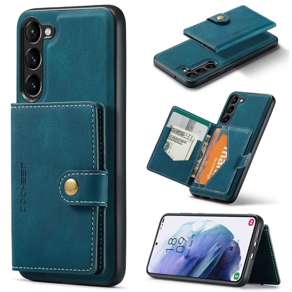 Samsung Galaxy S23 - Skal Korthållare 4 Kortfack Brun