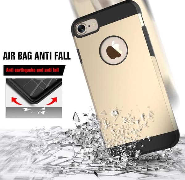 Exklusiv Stilren Händig Hybrid Armor Skal - iPhone 7 FLOVEME White Vit