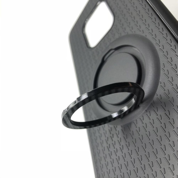 Skyddsskal med Ringhållare i Carbondesign - Huawei Mate 20 Pro Röd