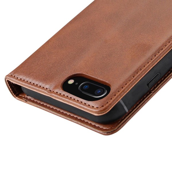 iPhone 6/6S Plus - Eksklusivt lommebokdeksel med to funksjoner Brun