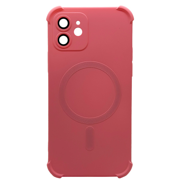 iPhone 12 -  Silikonskal med Magnetiskt Stötskydd Mint