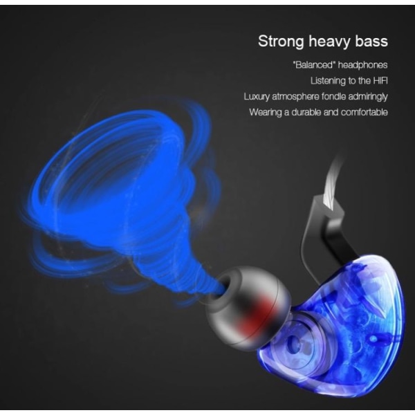 FONGE MXJ In-ear Hörlurar med Mic In-lineControl (Earphone) Blå