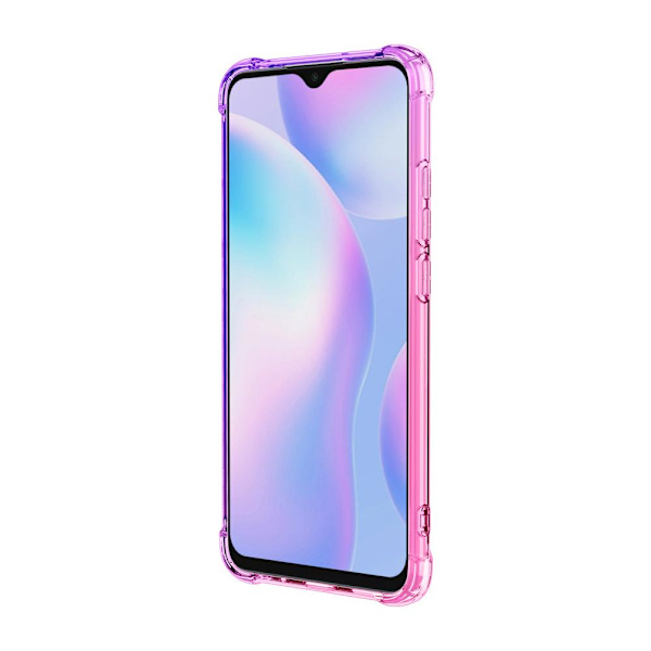 Xiaomi Redmi 9AT - Silikonskal Blå/Rosa