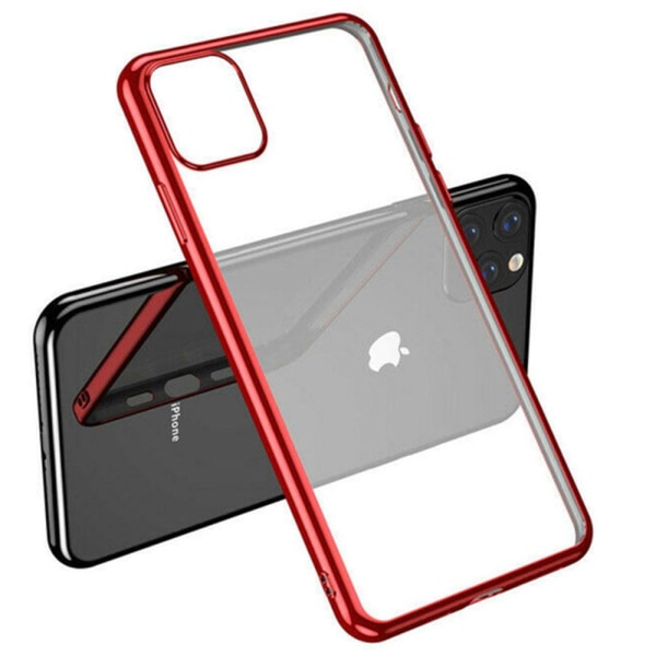 iPhone 11 Pro Max - Glat silikonebeskyttelsescover (LEMAN) Silver