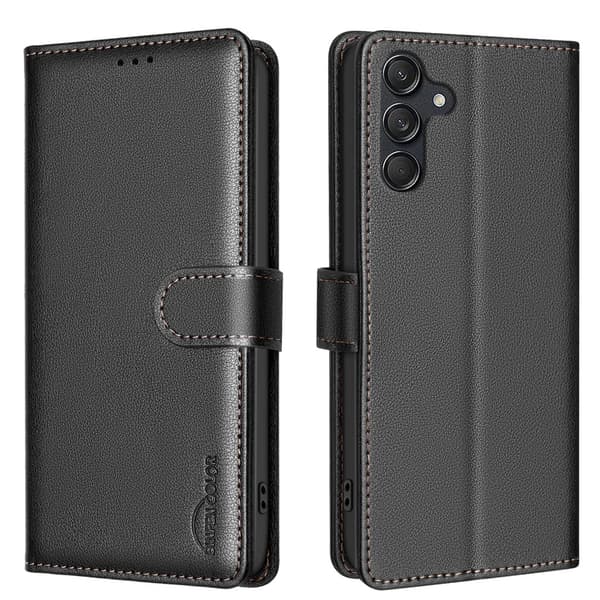 Samsung Galaxy A17  Stilrent plånboksfodral med RFID-skydd Röd